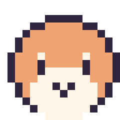 Pixel art Waddle Dee mini 16 × 16, grille 16 × 16