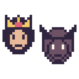 Pixel art Wonder Woman mini et Black Panther mini, grille 32 × 32
