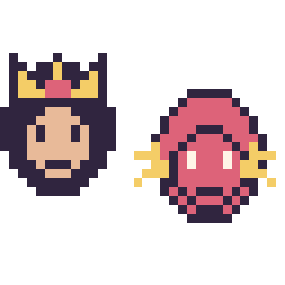 Pixel art Wonder Woman mini et Flash mini, grille 32 × 32