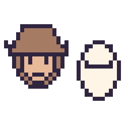 Pixel art Woody mini et Baymax mini, grille 32 × 32