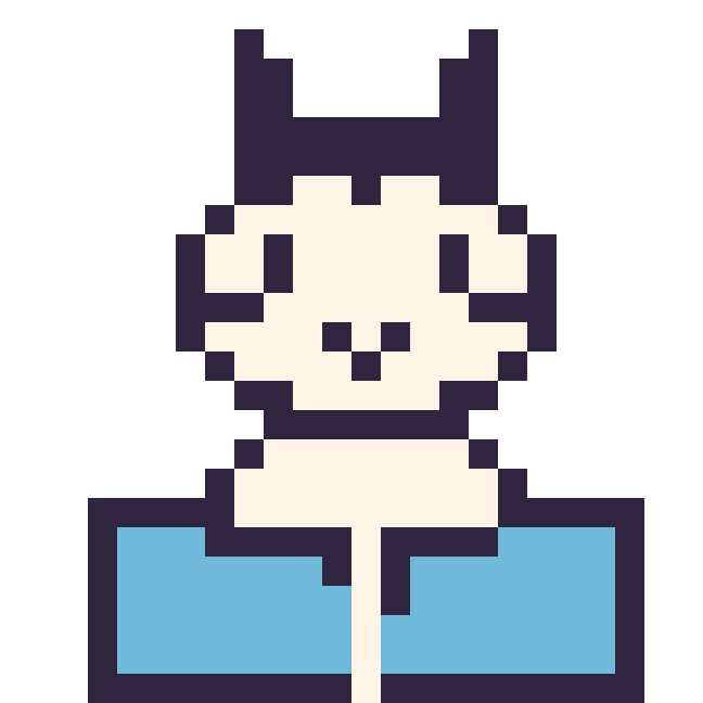 Modèle de pixel art Zèbre avec un livre sur une grille de 24 par 24 cases
