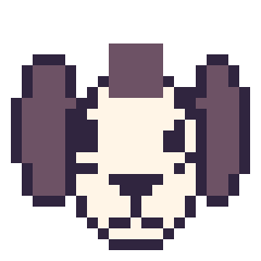 Pixel art Zèbre, grille 24 × 24