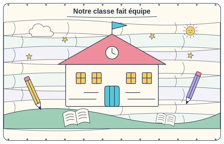 Poster collaboratif : Les saisons de la classe