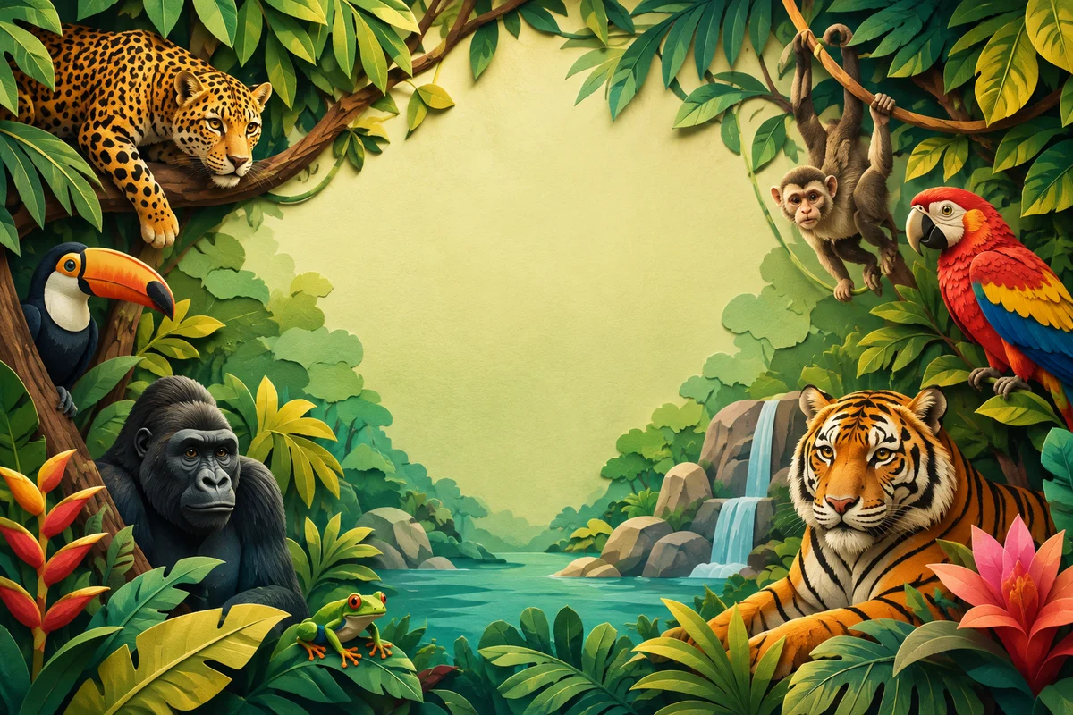 Quiz éducatif enfant sur Animaux de la jungle