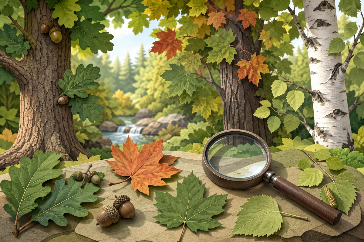 Quiz éducatif enfant sur Arbres et feuilles