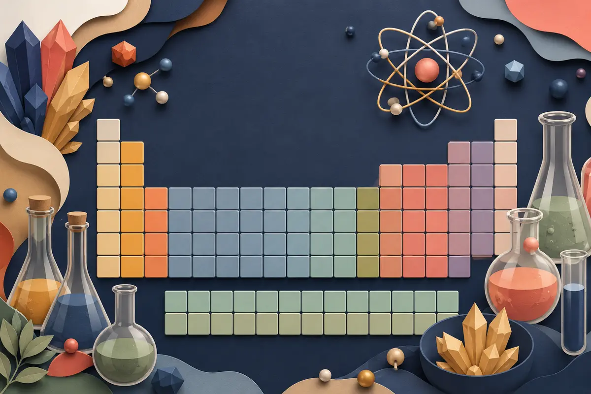 Quiz Tableau périodique et éléments pour adultes