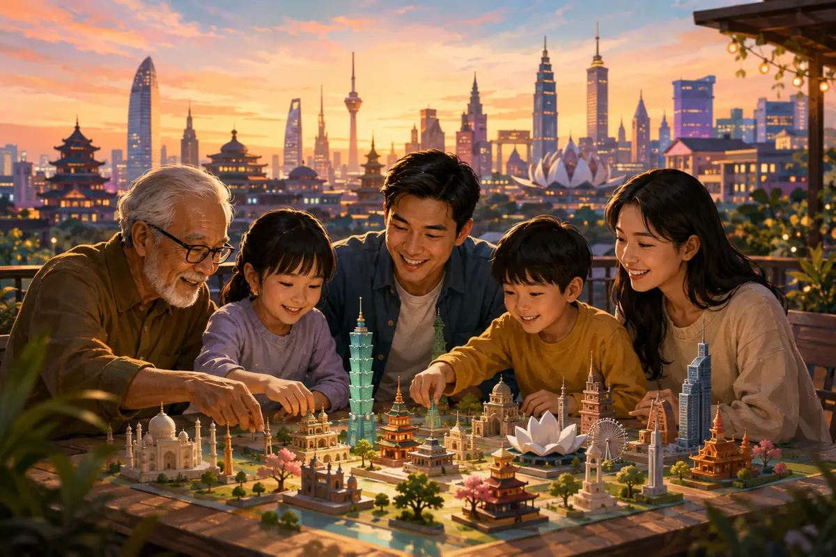 Quiz Capitales d’Asie en famille : 20 questions enfants et adultes