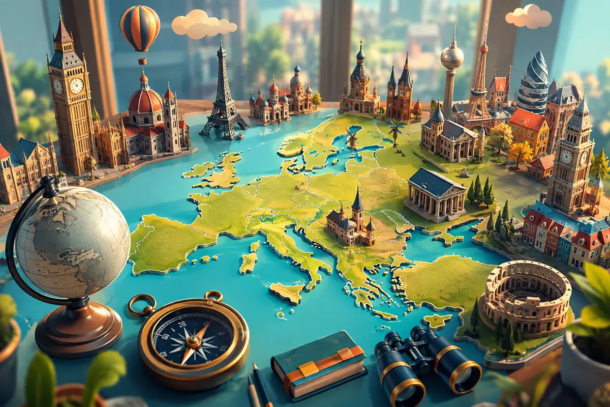 Quiz Capitales d’Europe 12-14 ans : 20 questions avec réponses