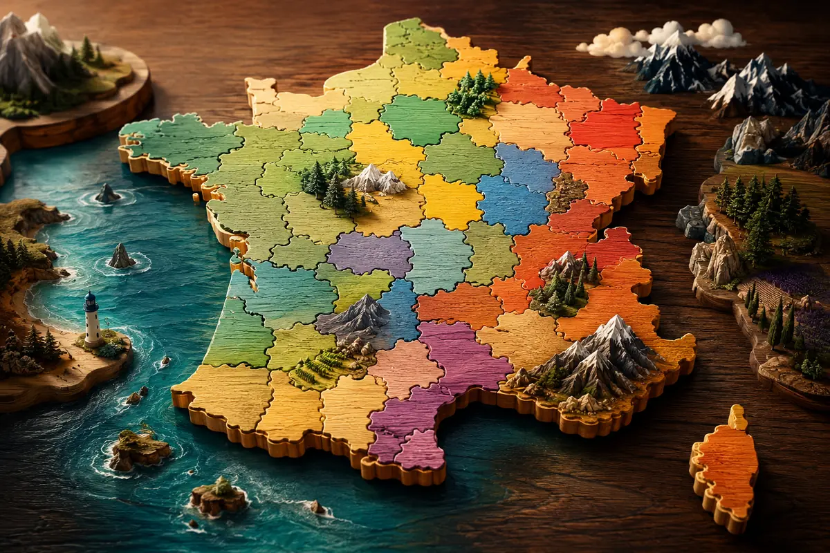 Quiz master Départements français : 20 questions niveau avancé