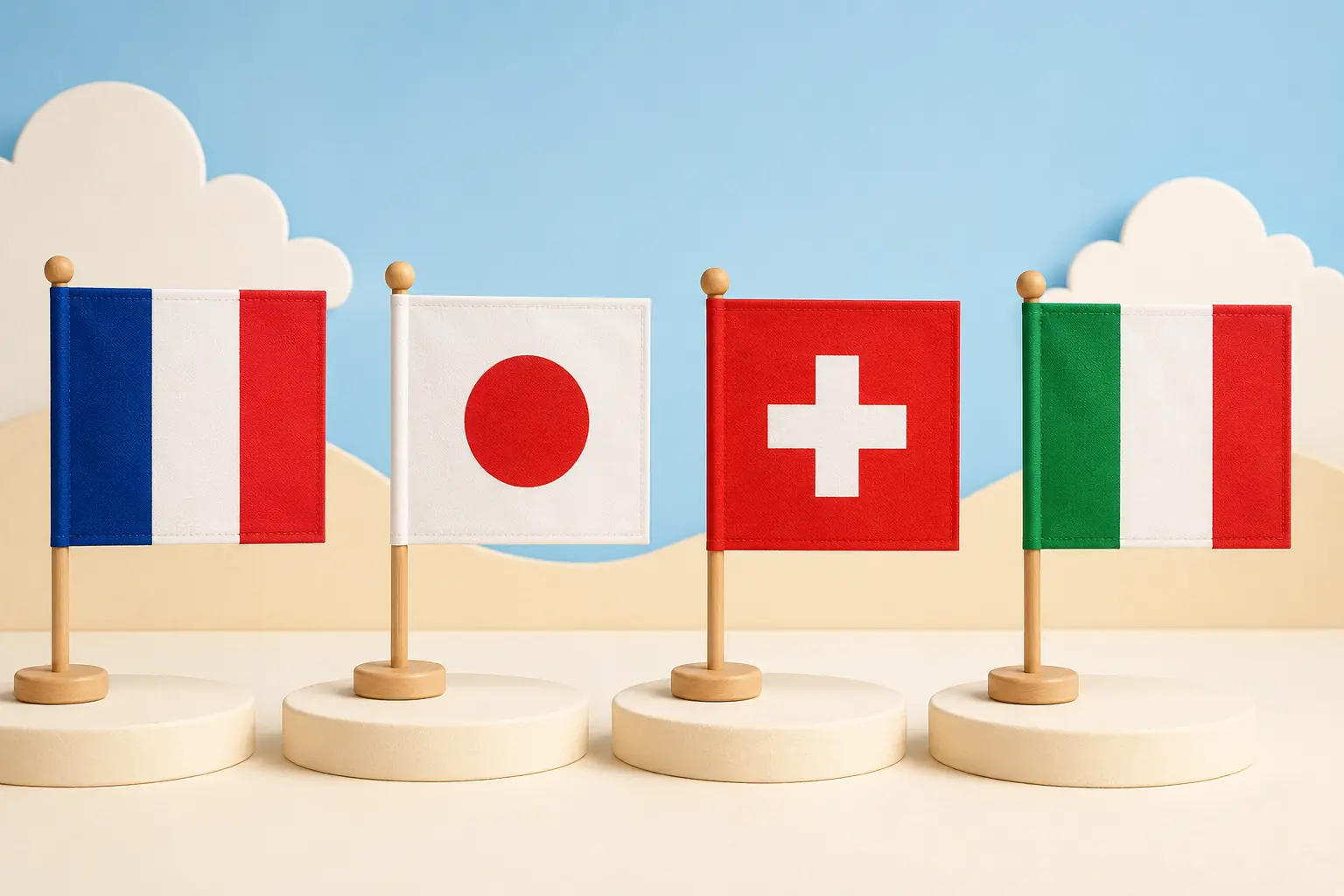 Quiz en images Drapeaux du monde 4-5 ans : 20 défis visuels