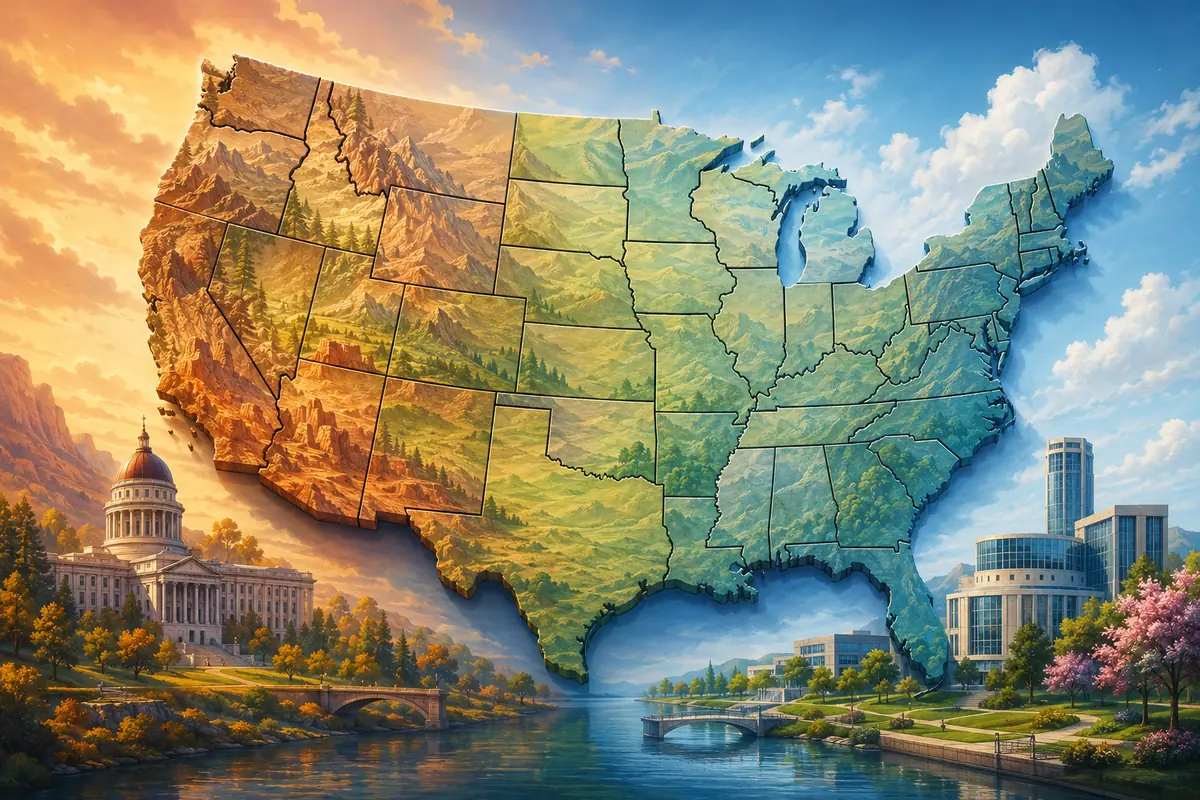 Vrai ou faux États des États-Unis 12-14 ans : 20 questions avec réponses