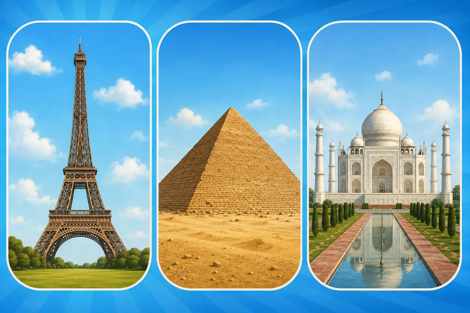 Quiz en images Monuments du monde 4-5 ans : 20 défis visuels