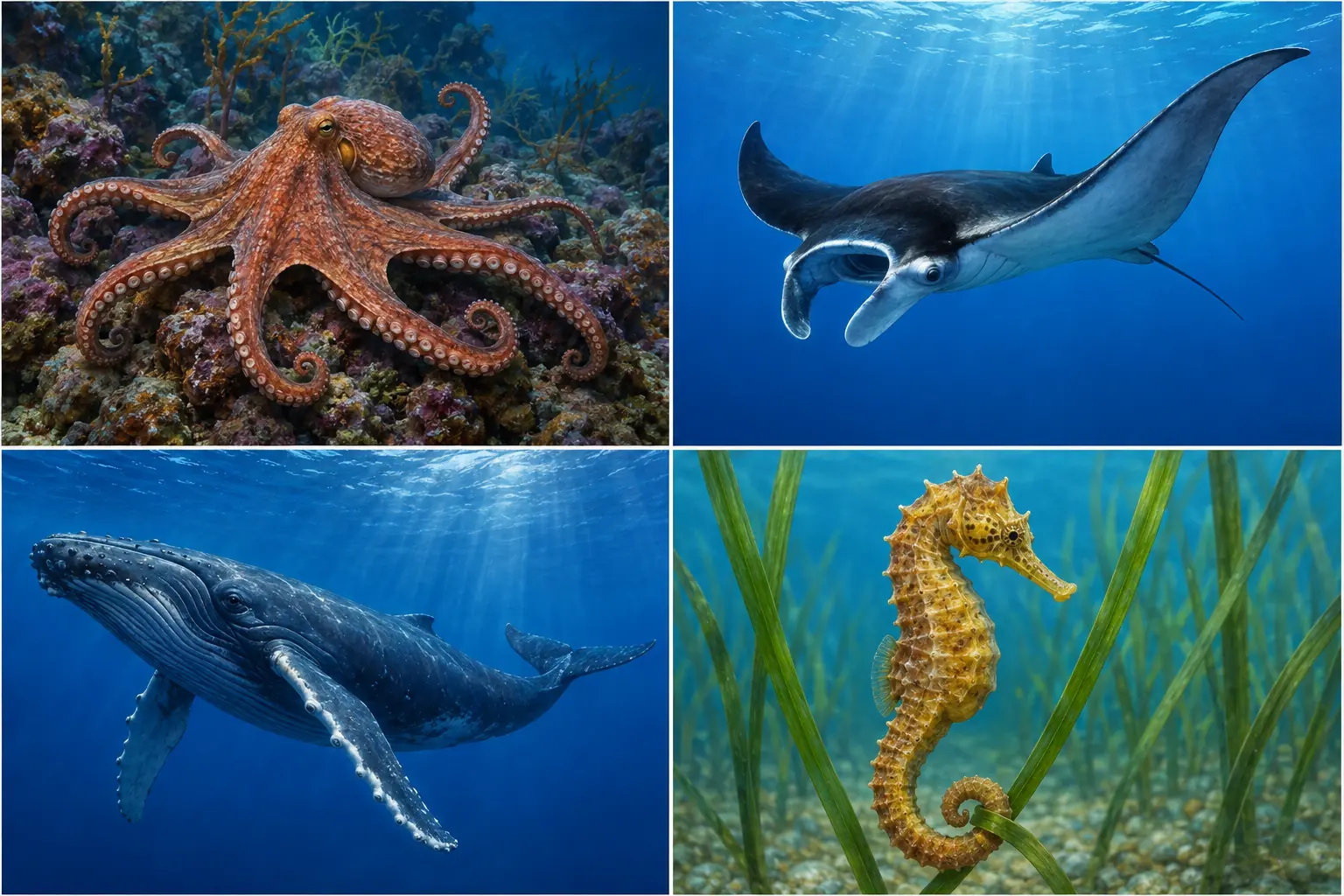 Quiz en images Océan et monde marin 6-8 ans : 20 défis visuels