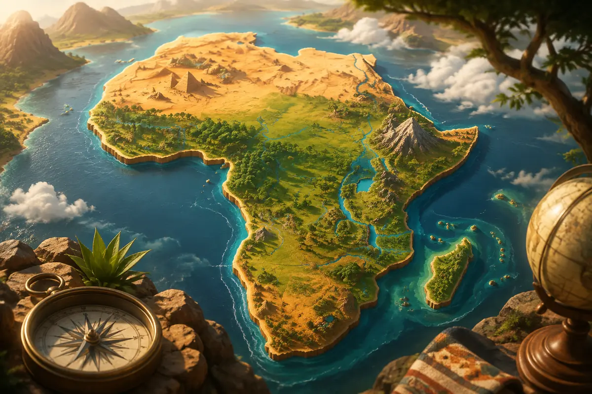 Quiz Pays d’Afrique 10-12 ans : 20 questions avec réponses