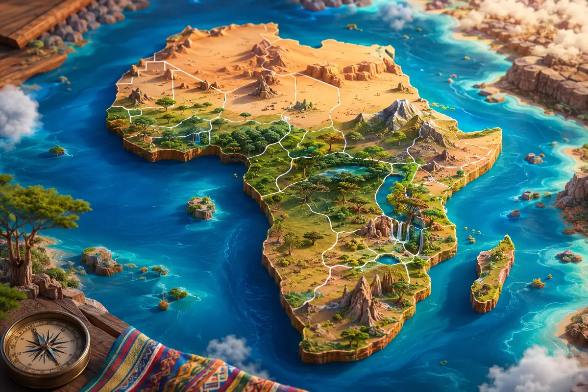 Quiz Pays d’Afrique 12-14 ans : 20 questions avec réponses