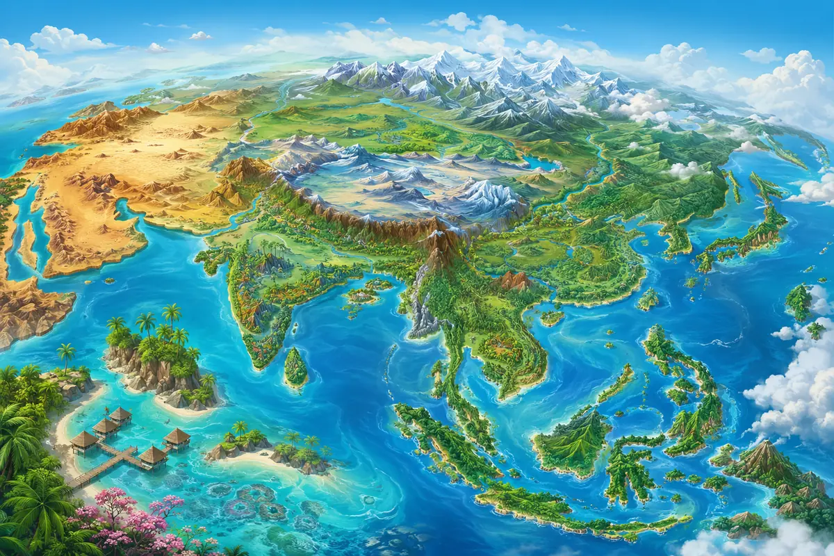 Quiz Pays d’Asie 8-10 ans : 20 questions avec réponses
