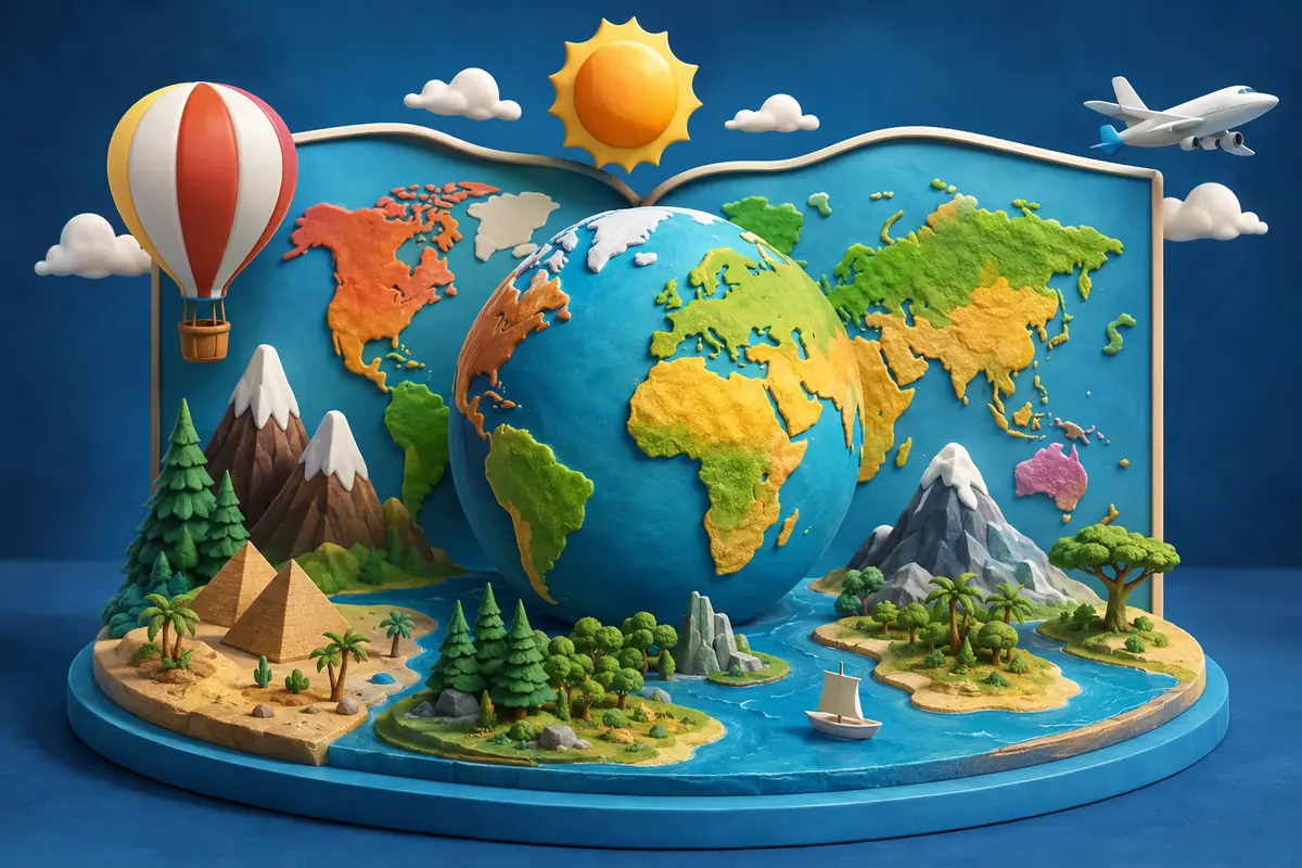 Quiz Pays du monde 6-8 ans : 20 questions avec réponses