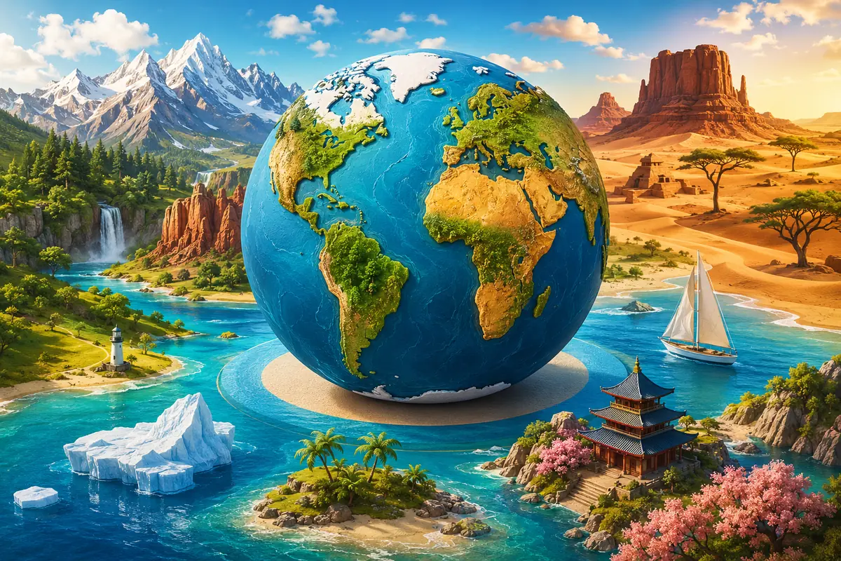 Quiz Pays du monde 8-10 ans : 20 questions avec réponses