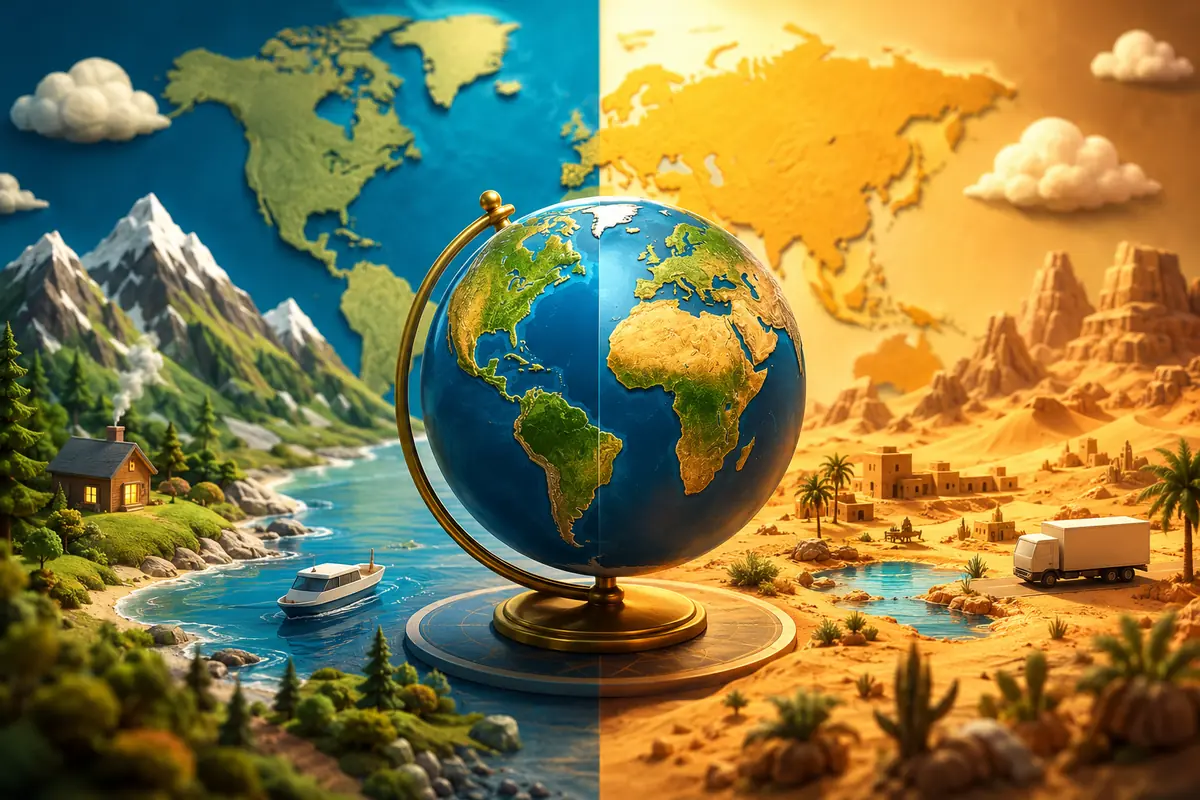 Vrai ou faux Pays du monde en famille : 20 défis