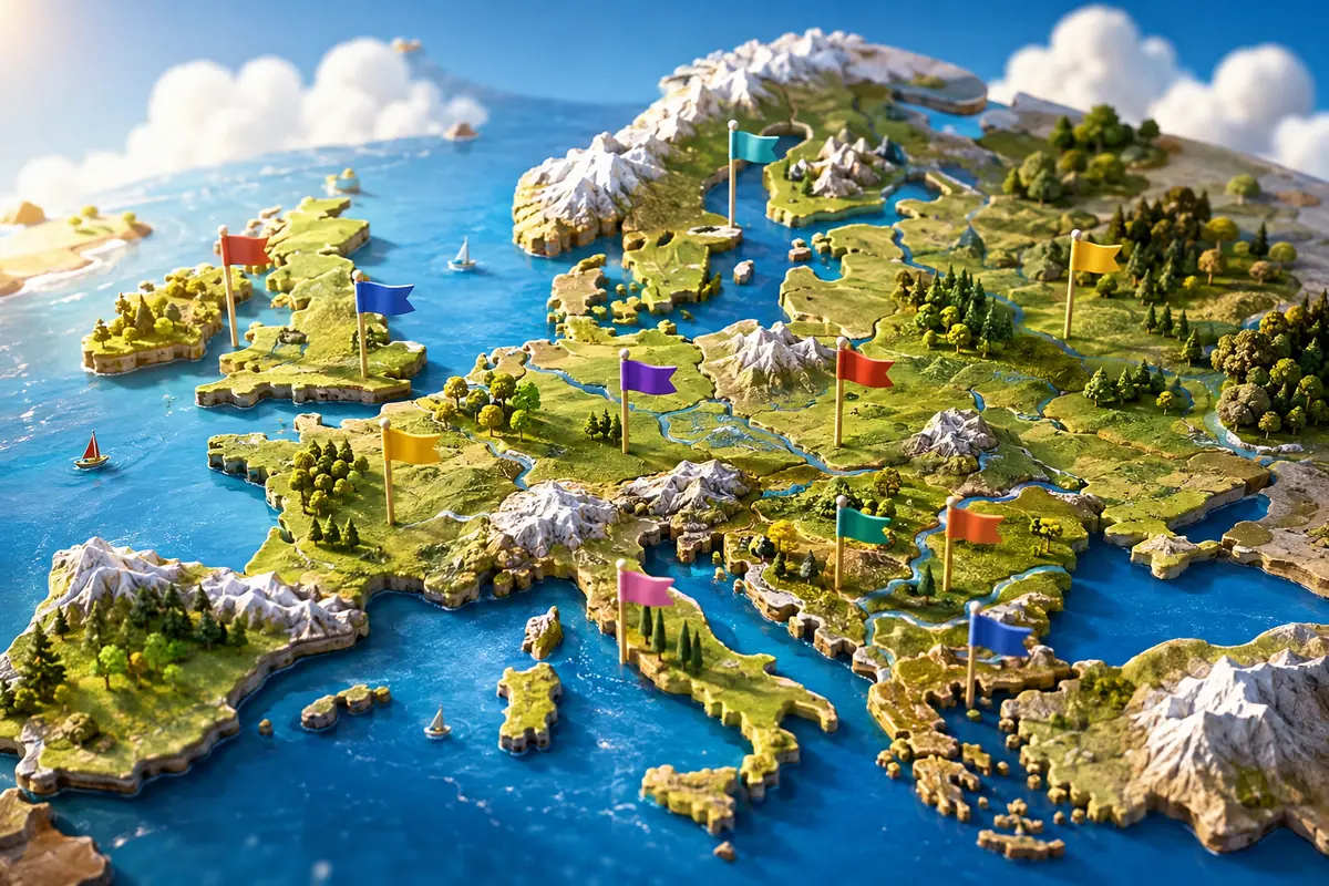 Quiz Pays d’Europe 6-8 ans : 20 questions avec réponses