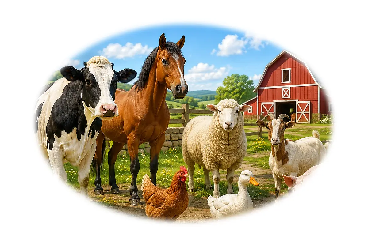Découverte illustrée : Animaux de la ferme – 4-5 ans