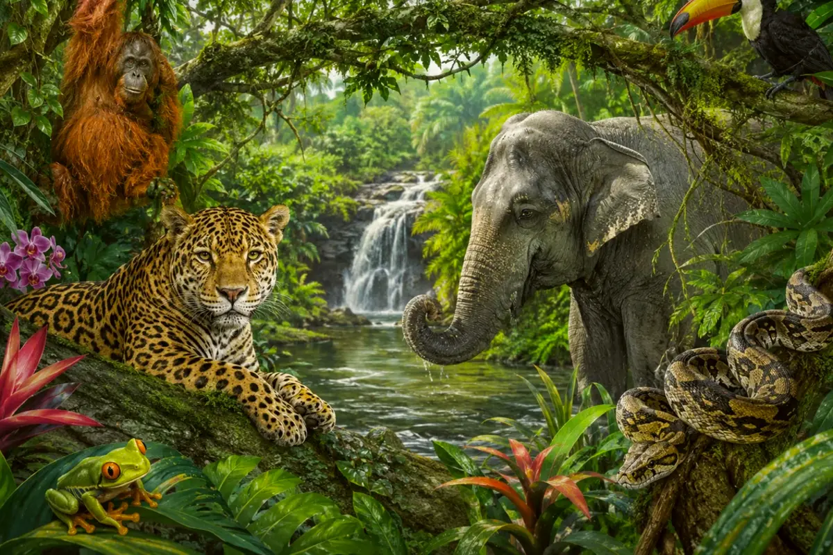 Défi chrono : Animaux de la jungle – 10-12 ans
