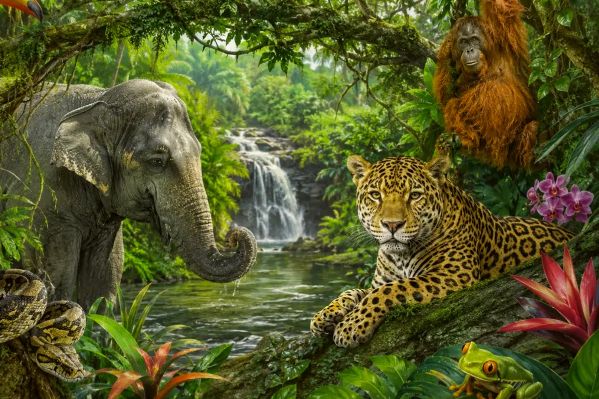 Affirmations expertes : Animaux de la jungle – 12-14 ans