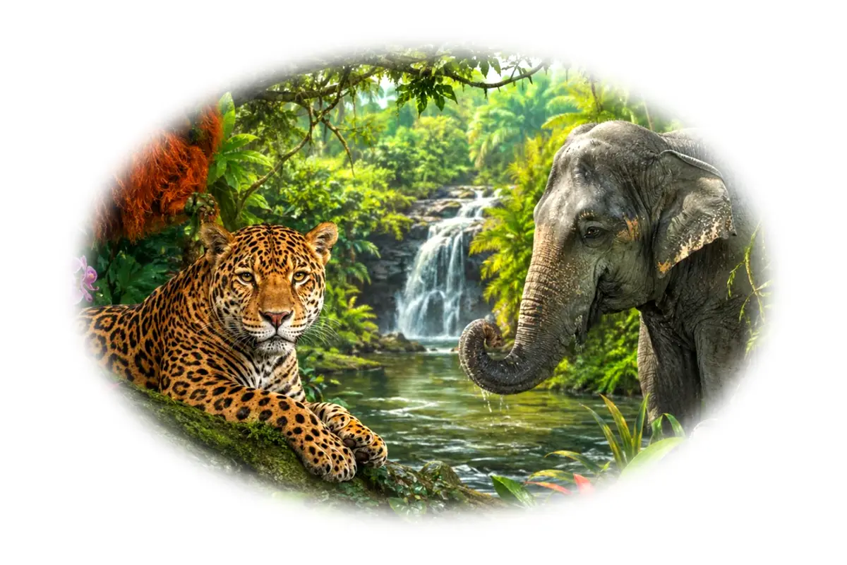 Challenge express : Animaux de la jungle – 8-10 ans