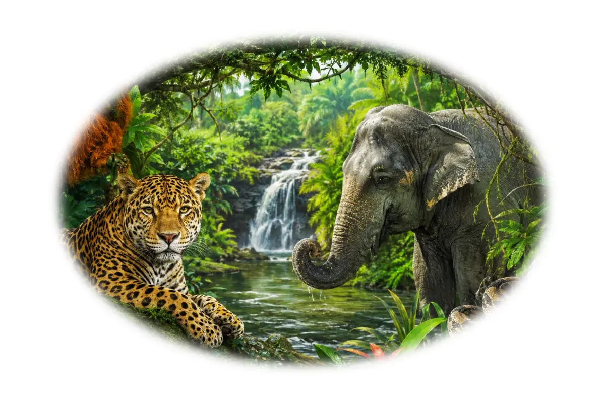 Quiz en famille : Animaux de la jungle – Famille