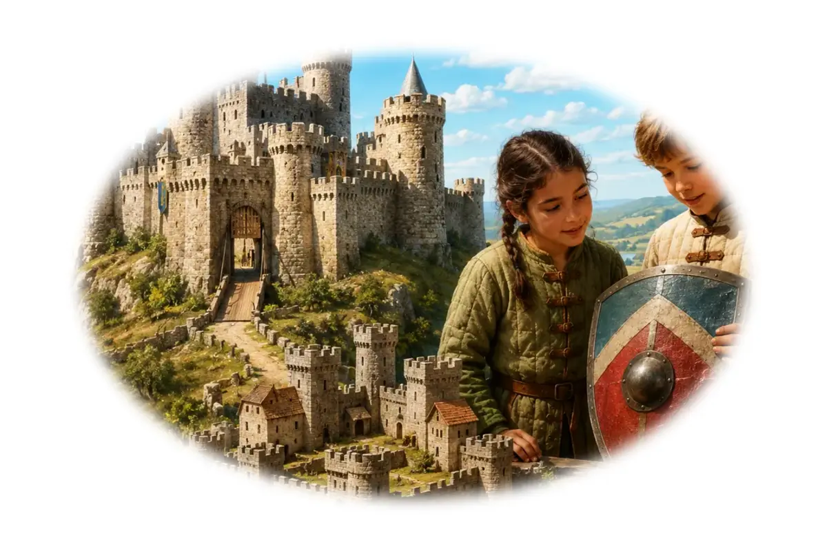 Duel des générations : Chevaliers et châteaux forts