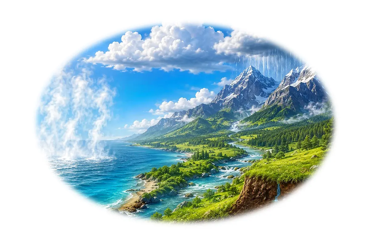 Découverte illustrée : Cycle de l’eau – 4-5 ans
