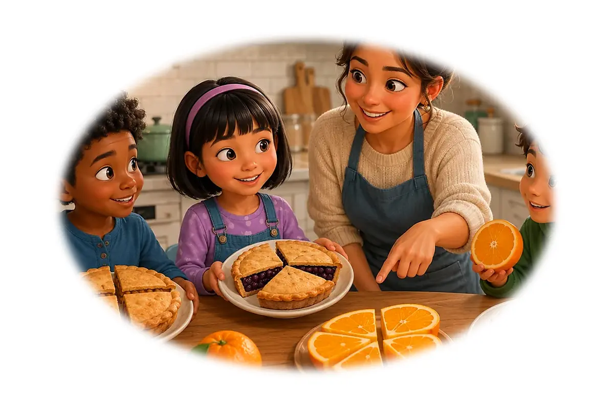 Défi rapide : Fractions — 6-8 ans