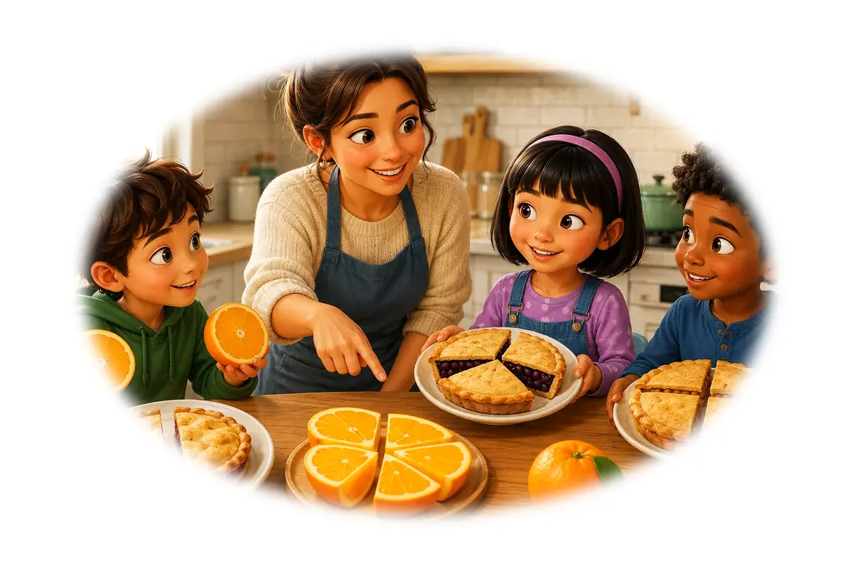 Quiz famille découverte : Fractions — Famille