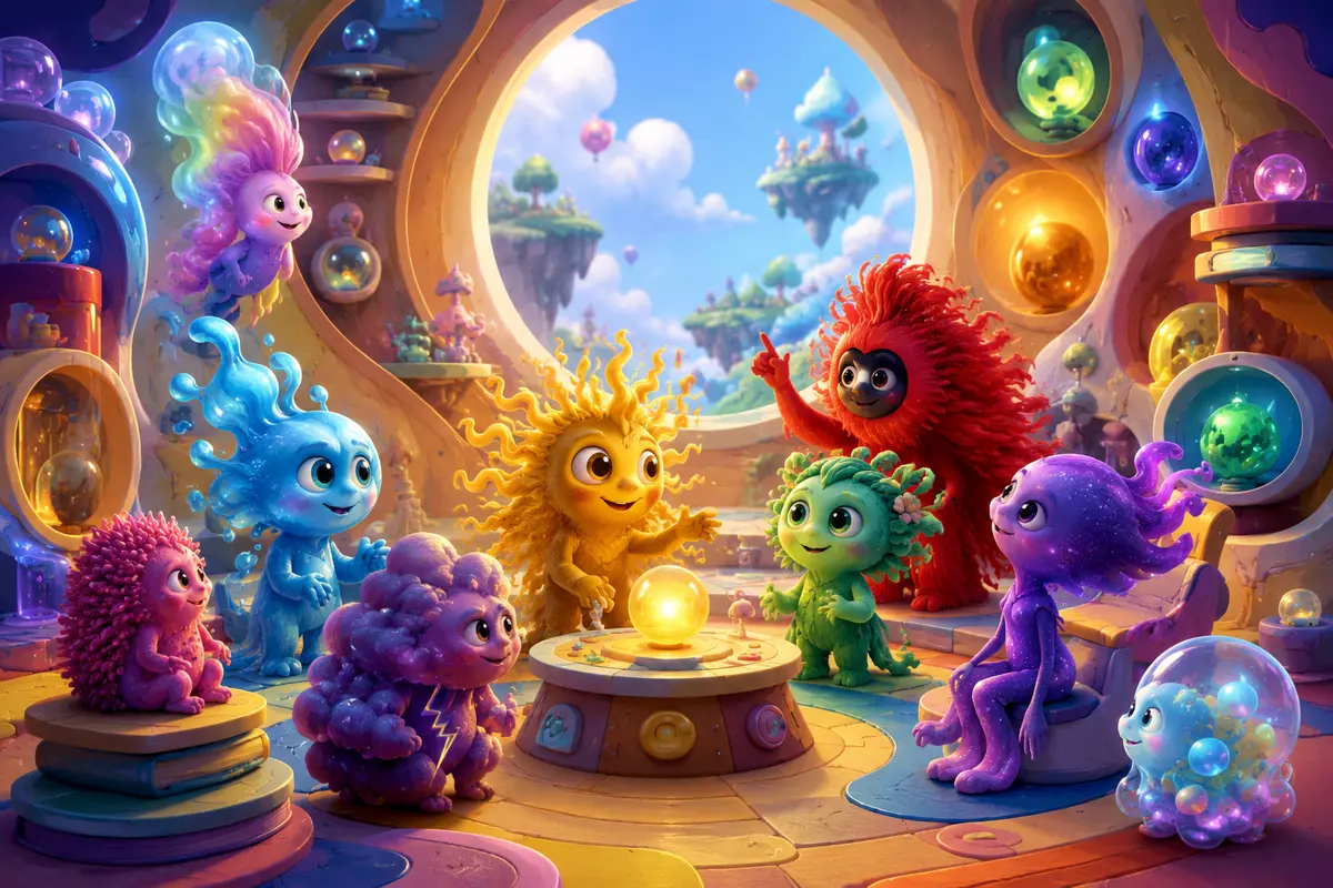 Personnages et univers : Vice-Versa