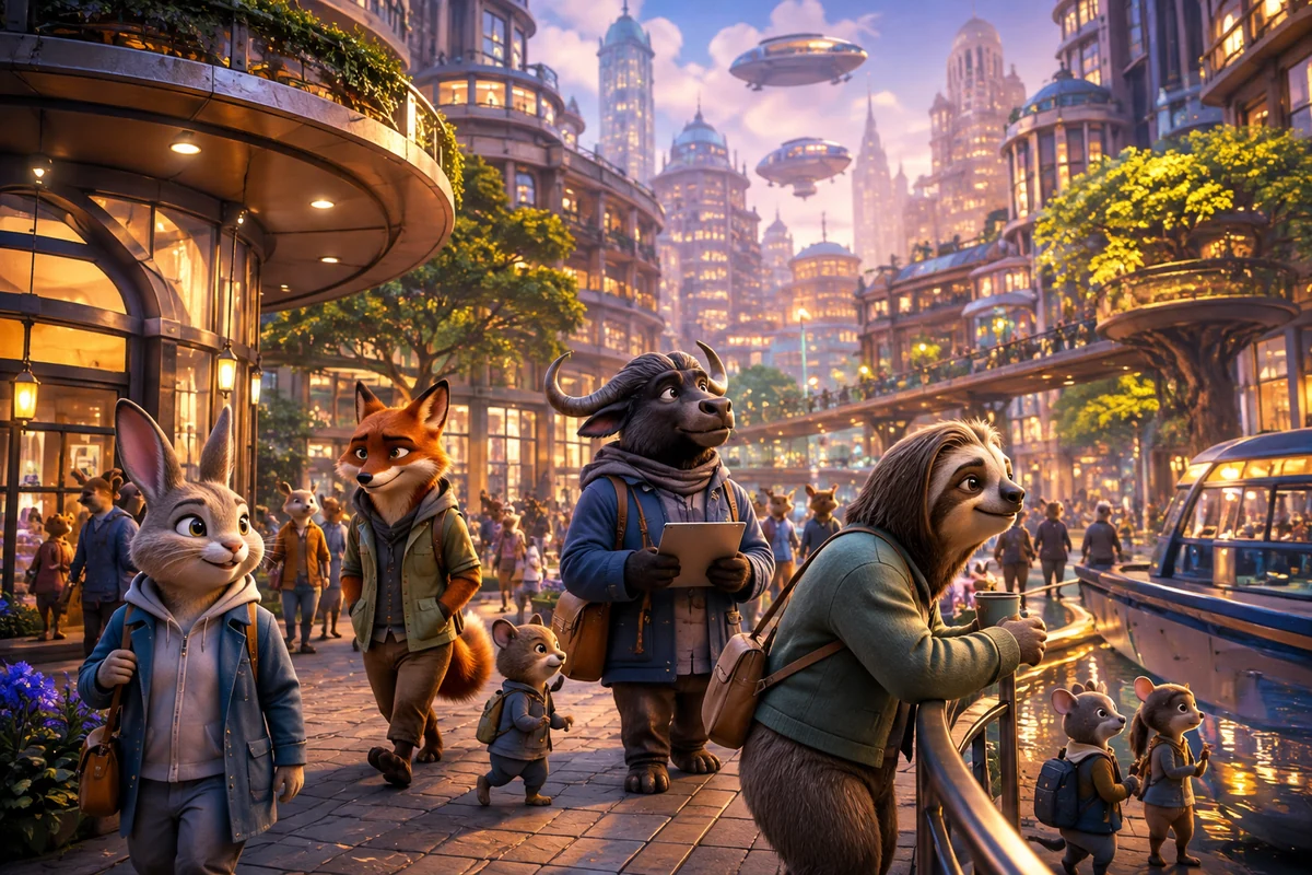 Personnages et univers : Zootopie