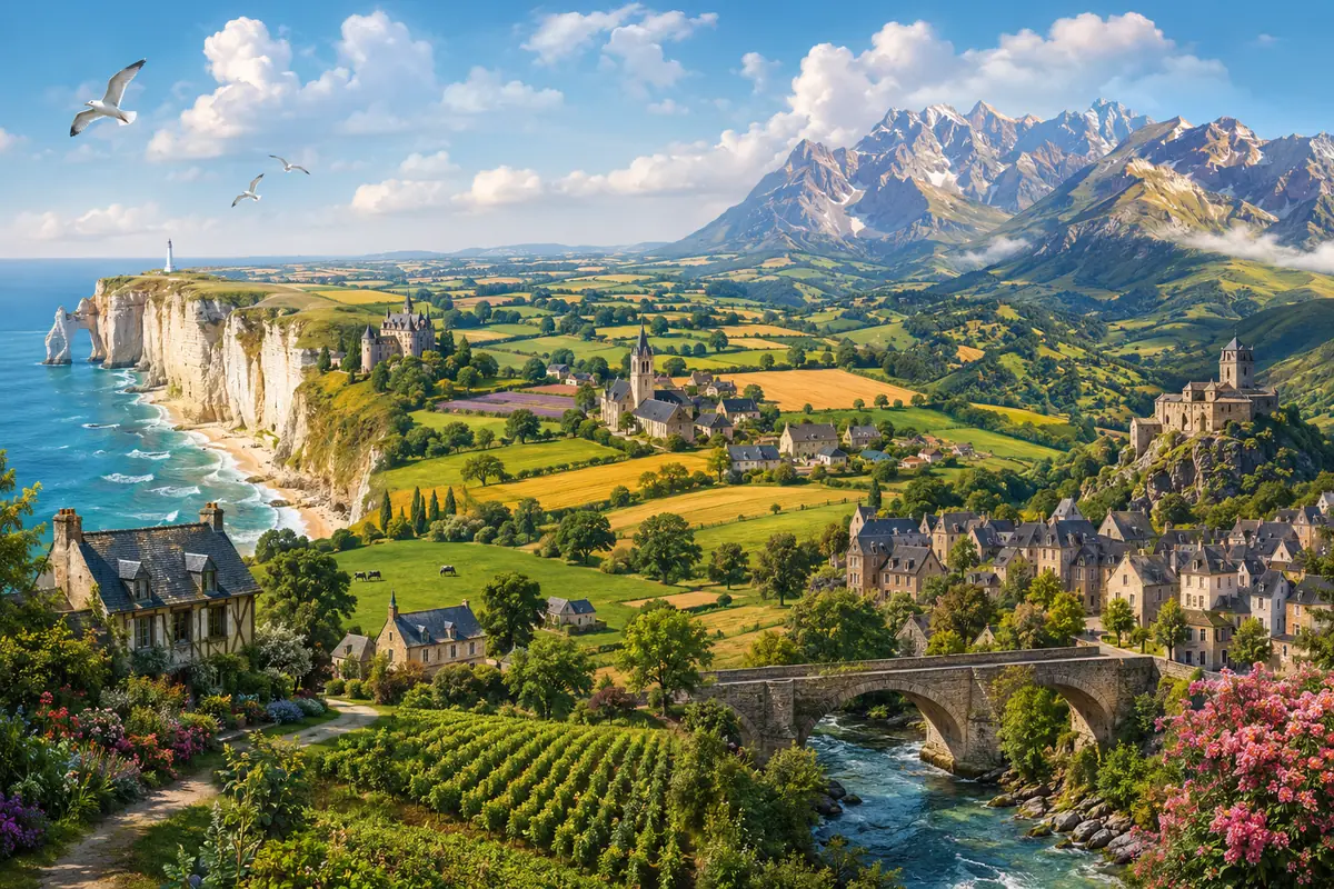 Quiz Régions de France 12-14 ans : 20 questions avec réponses