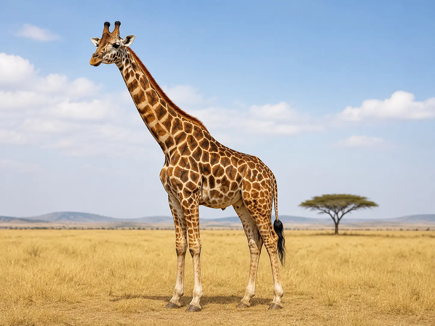 Illustration pour la question : Quel animal possède le cou le plus long ?