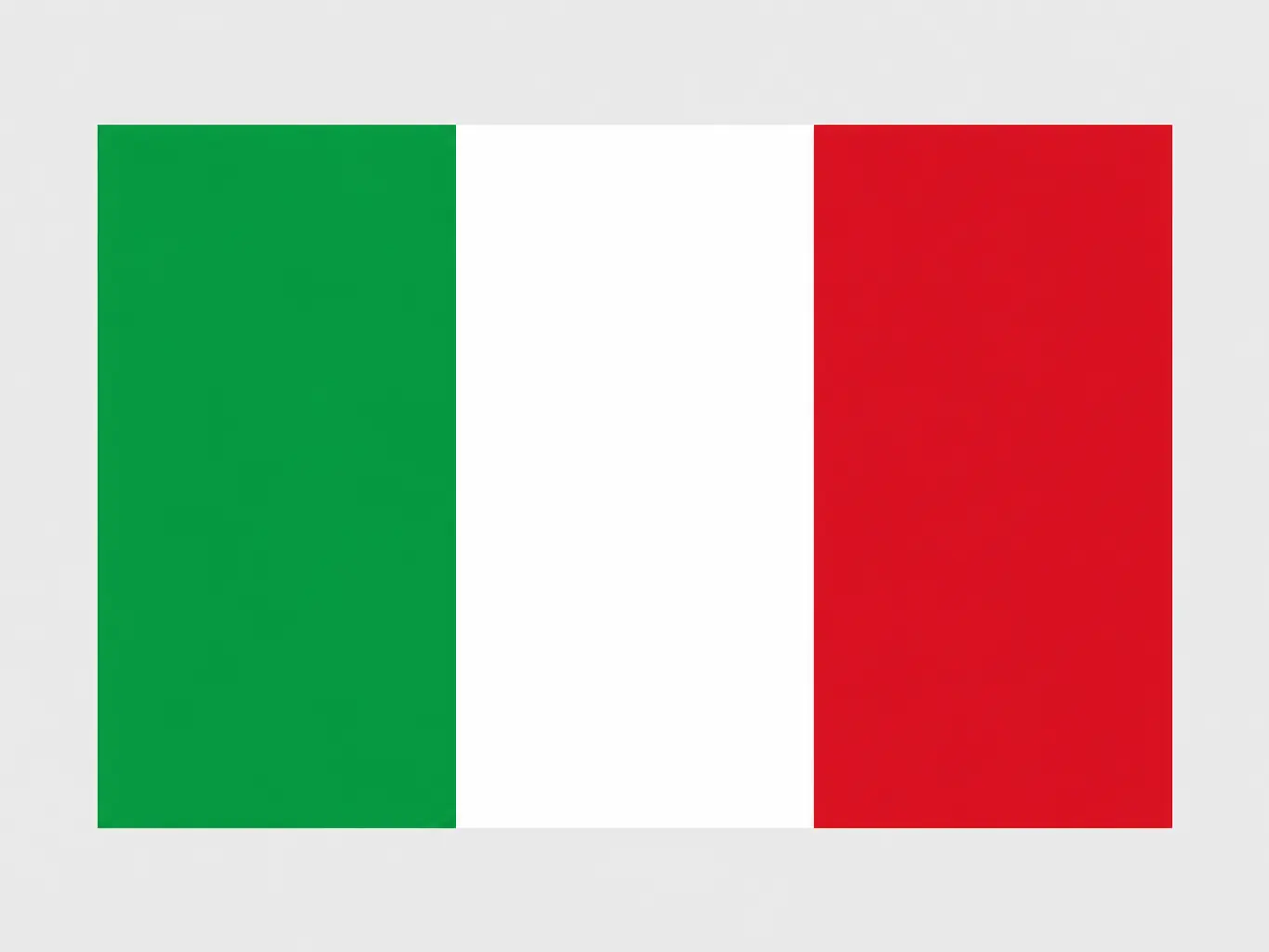 Illustration pour la question : Quel pays a un drapeau vert, blanc et rouge en trois bandes verticales ?