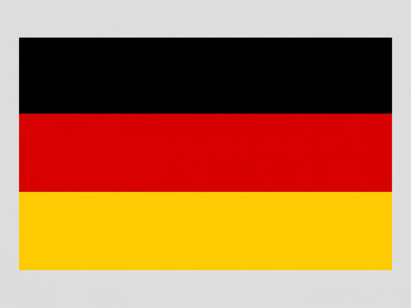 Illustration pour la question : Quel pays a un drapeau noir, rouge et jaune en trois bandes horizontales ?