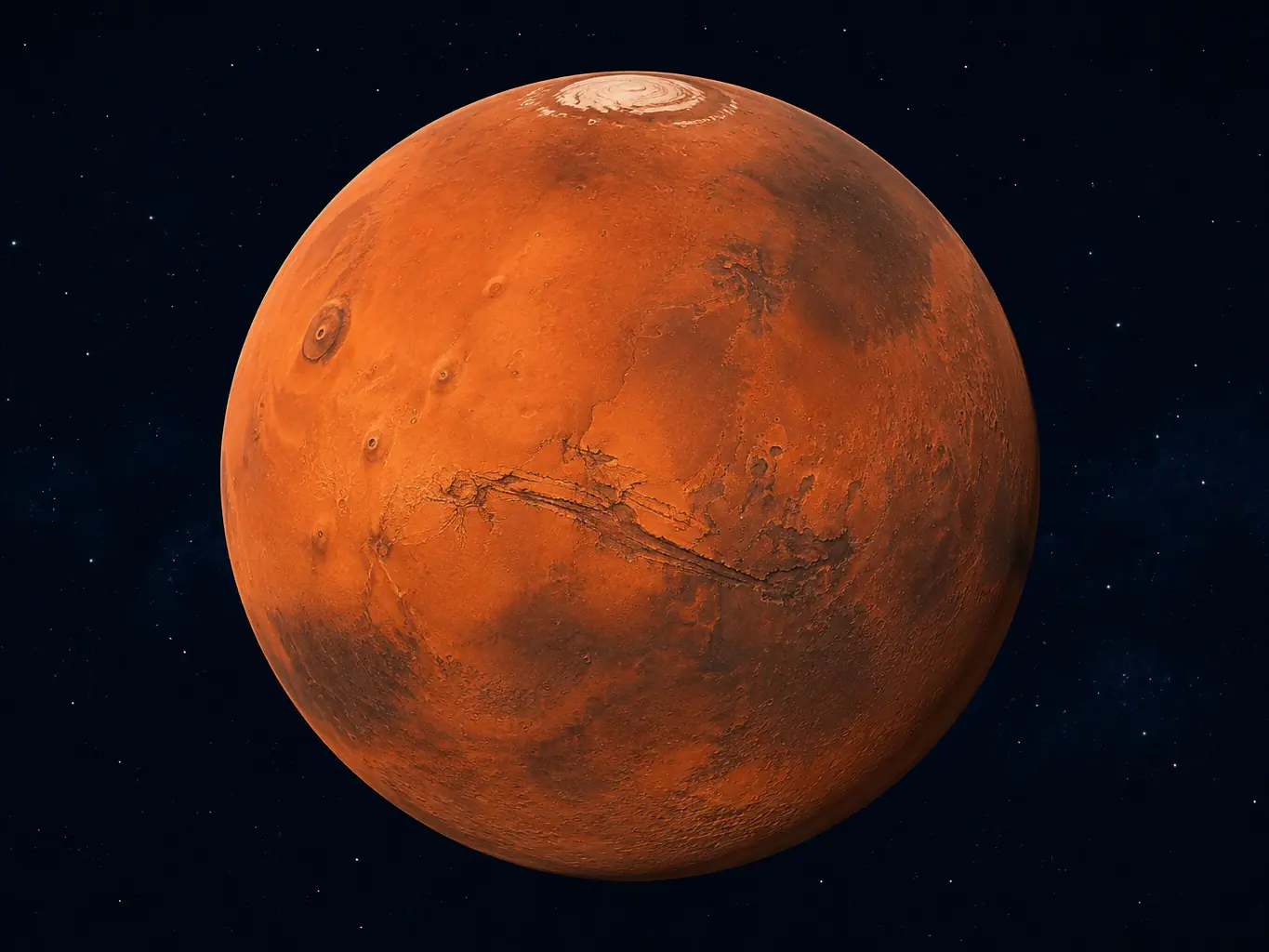 Illustration pour la question : Quelle planète est surnommée la planète rouge ?