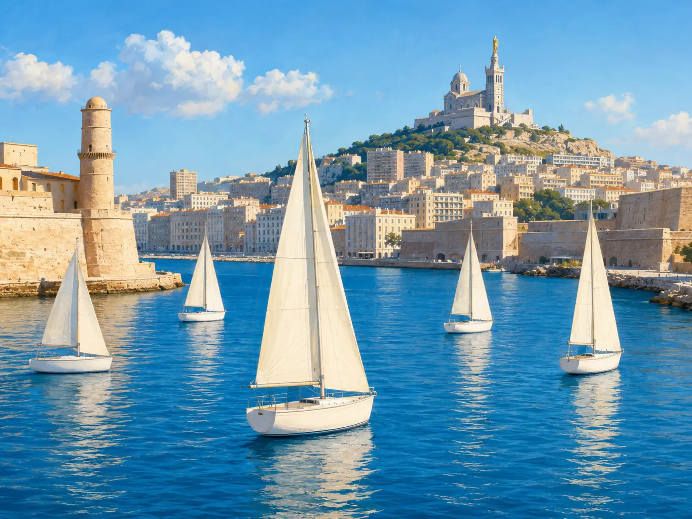 Illustration pour la question : Quelle ville française est célèbre pour son Vieux-Port ?