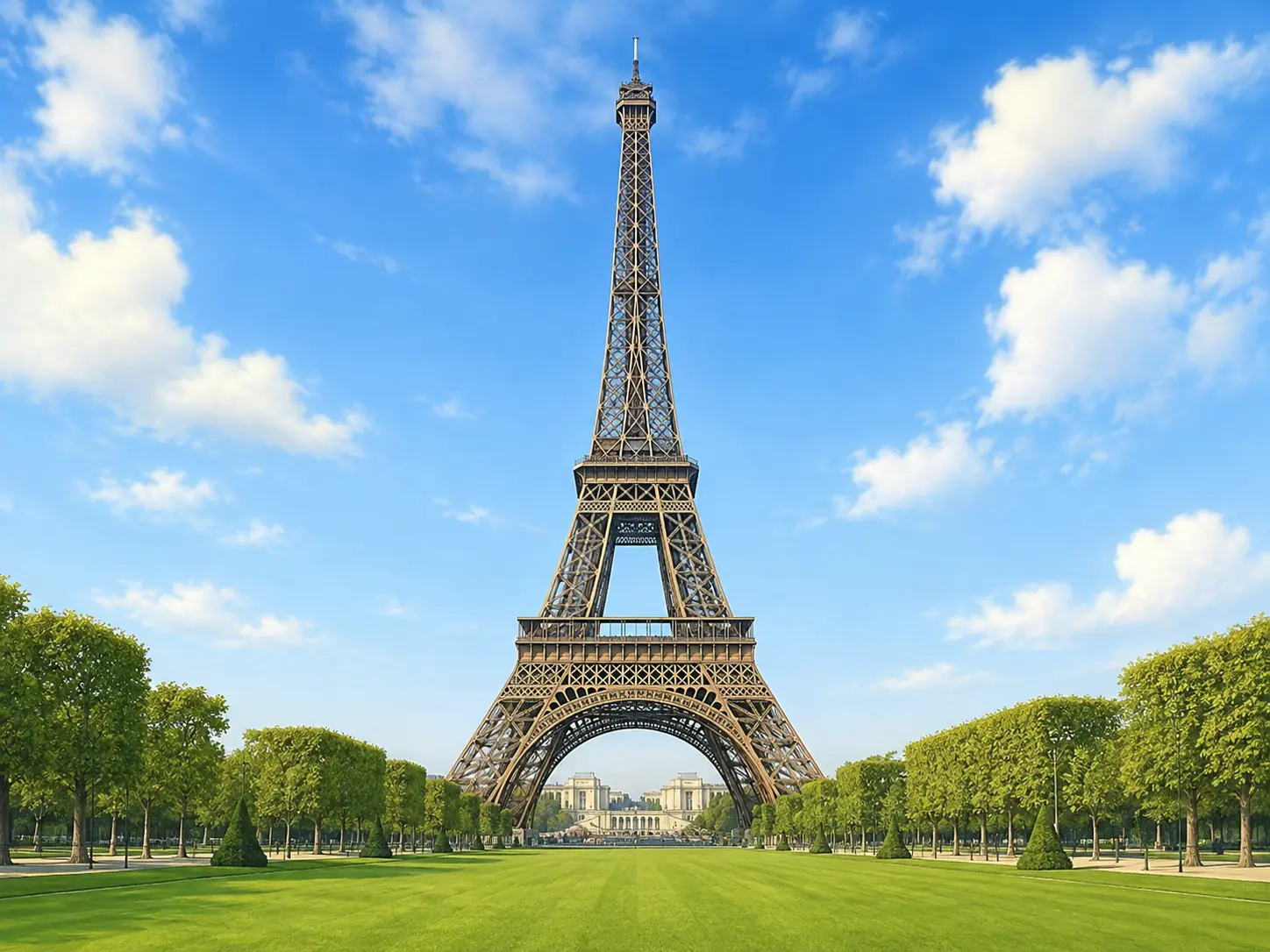 Illustration pour la question : Dans quelle ville ou zone se trouve La tour Eiffel ?
