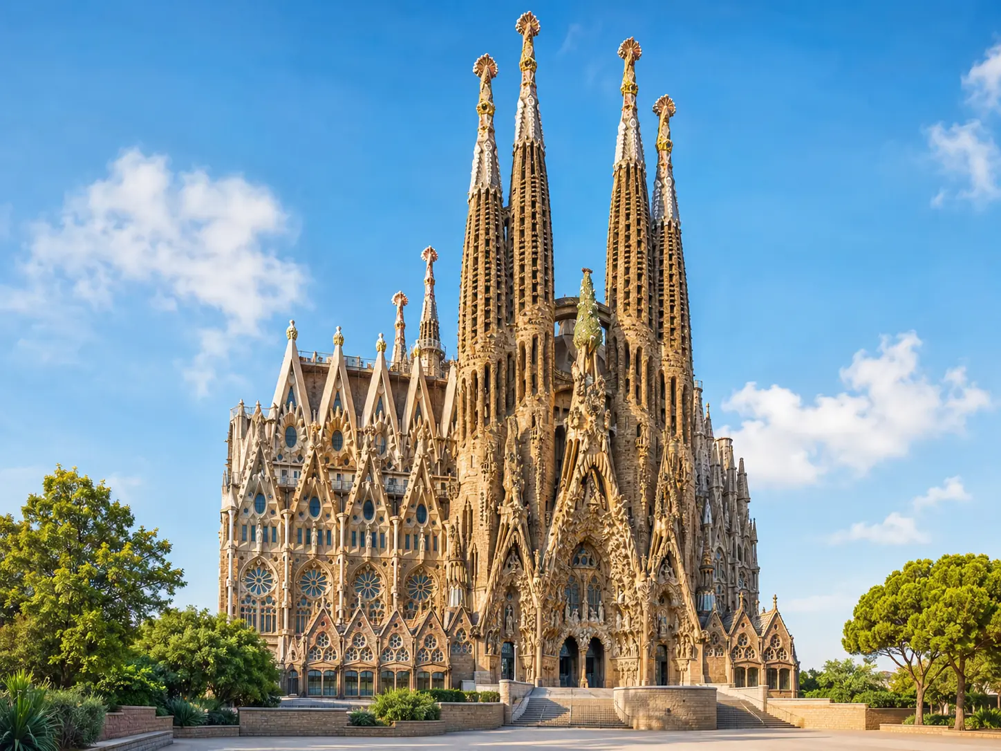 Illustration pour la question : Dans quelle ville ou zone se trouve La Sagrada Família ?