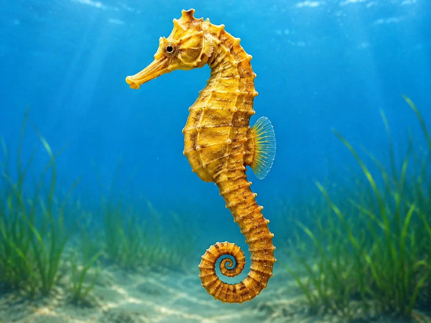 Illustration pour la question : Quel poisson est célèbre pour sa forme de cheval miniature ?