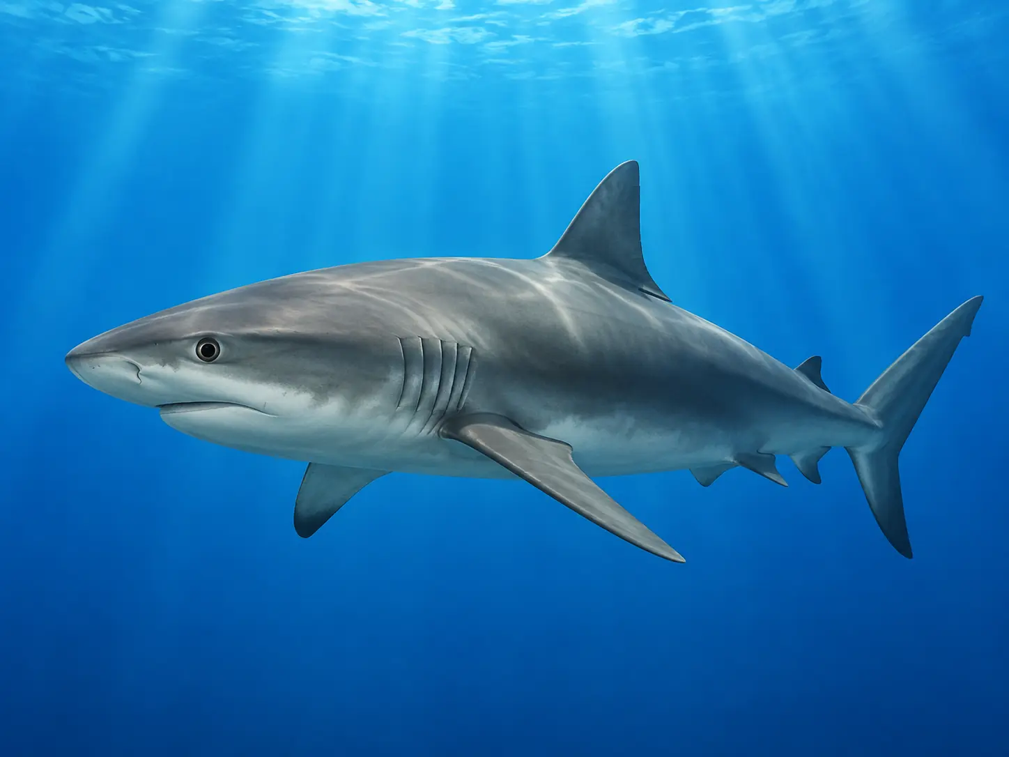 Illustration pour la question : Quel grand poisson possède un squelette fait principalement de cartilage plutôt que d'os ?