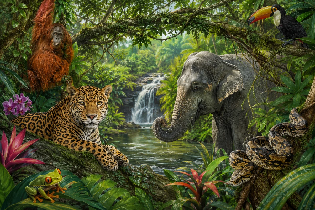Quiz Animaux de la jungle pour enfants et famille