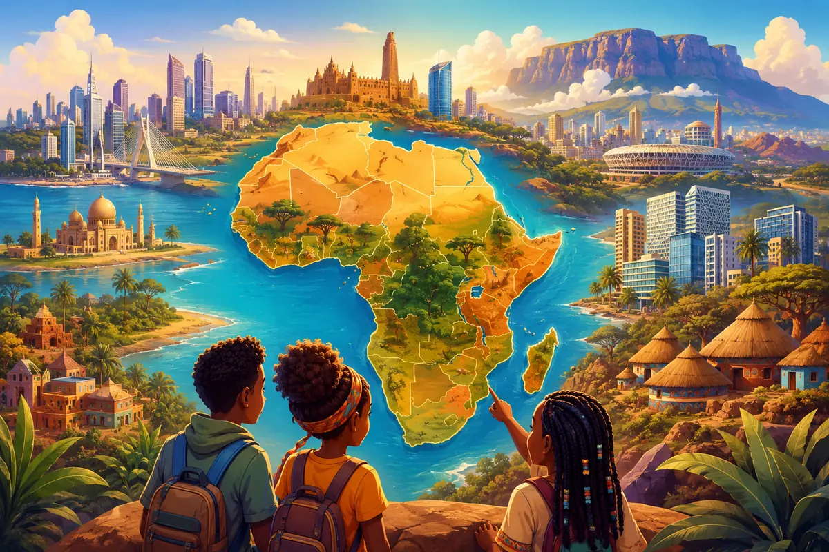Quiz Capitales d’Afrique pour enfants et famille