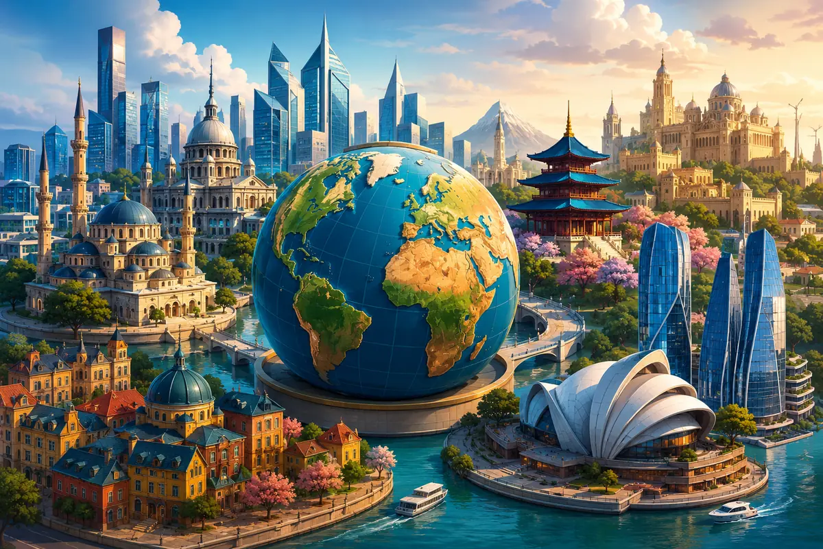 Quiz Capitales du monde pour enfants et famille