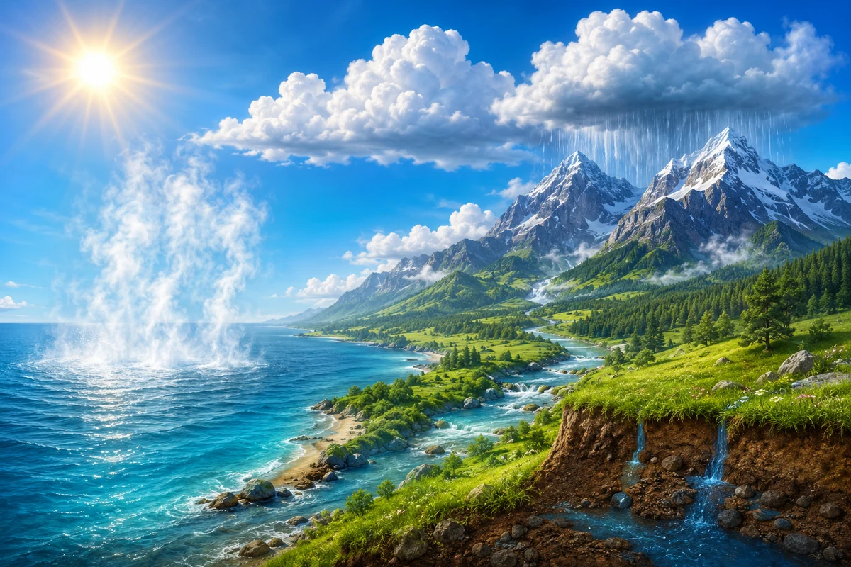 Quiz Cycle de l’eau pour enfants et famille