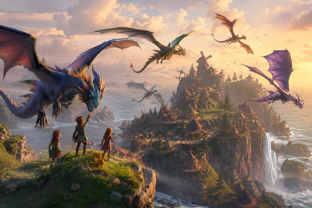 Quiz Dragons / How to Train Your Dragon pour enfants et famille